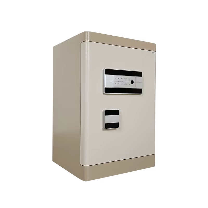 2023 New Arrival Smart Safe WIFI Function Steel Electronic Security Money Digital Deposit Fingerprint Safe Box — image 4