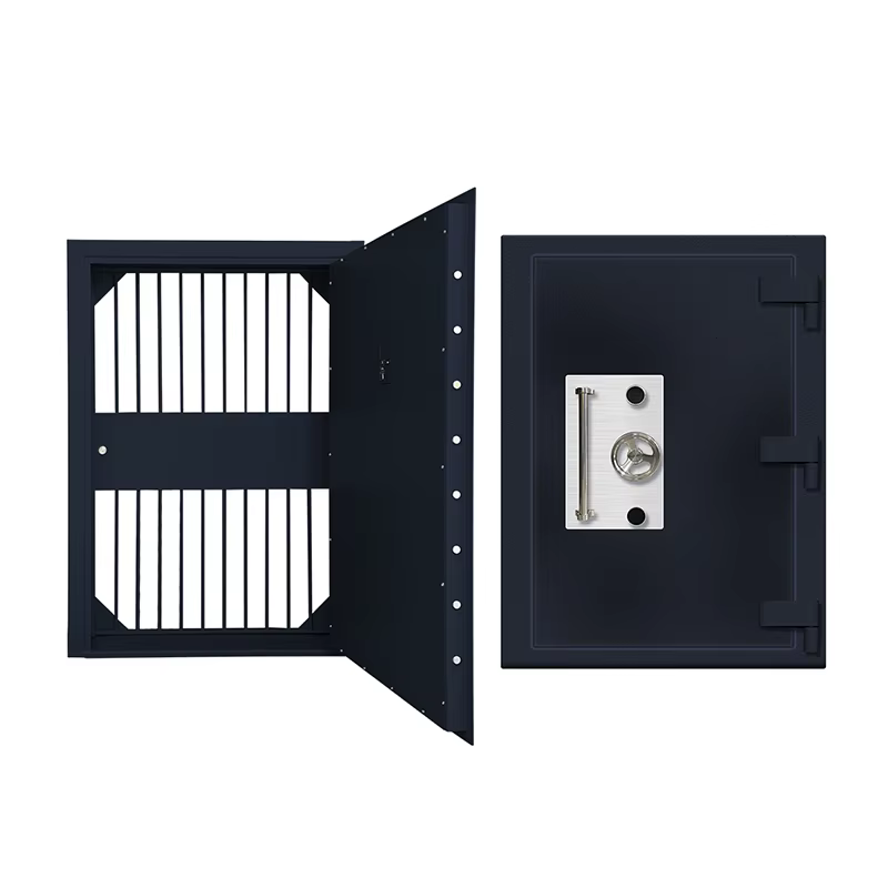 Customized Left-Hinge Inswing Stainless Steel Fireproof Burglarproof Vault Door — image 2
