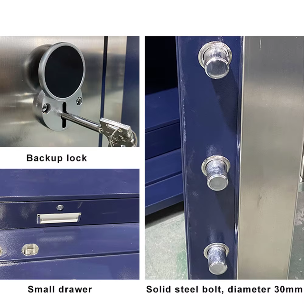 Security Business 1024 Degrees Celsius Double Alarm 120 Min Fireproof Jewelry Key Lock Safe Box — image 3