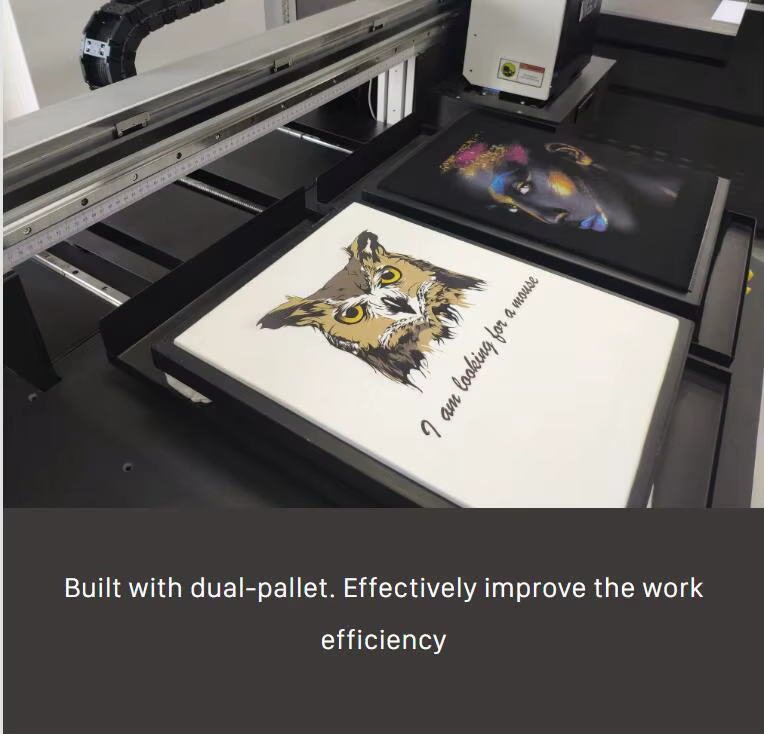 A2 Size Two Table Two I3200 Heads T-Shirt Printing Device with White Ink Circulation — image 4