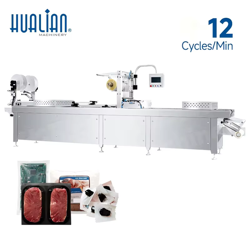 HVR-420A-U HUALIAN High-Output Sausage MAP Meat Food Thermoforming Vacuum Packaging Machine — image 3