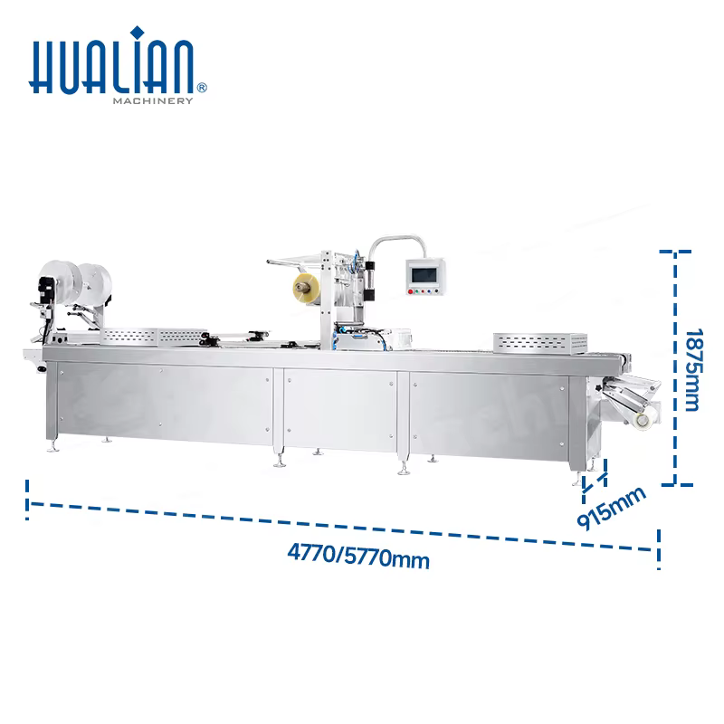 HVR-420A-U HUALIAN High-Output Sausage MAP Meat Food Thermoforming Vacuum Packaging Machine — image 4