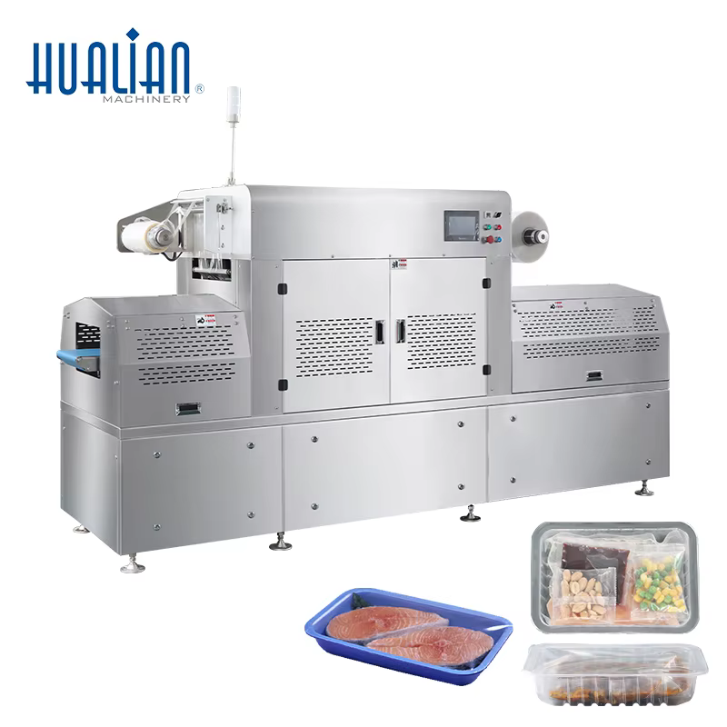 HVT-350AZ Hualian On-line Restaurant Industry Tray Vacuum Sealer — image 2