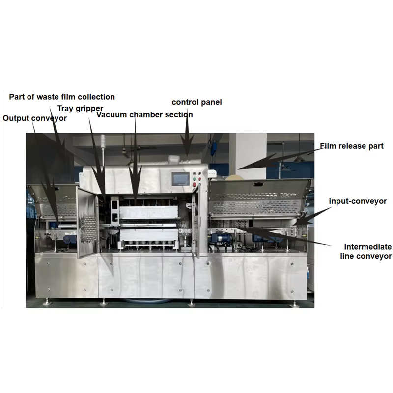 HVT-350AZ Hualian On-line Restaurant Industry Tray Vacuum Sealer — image 3