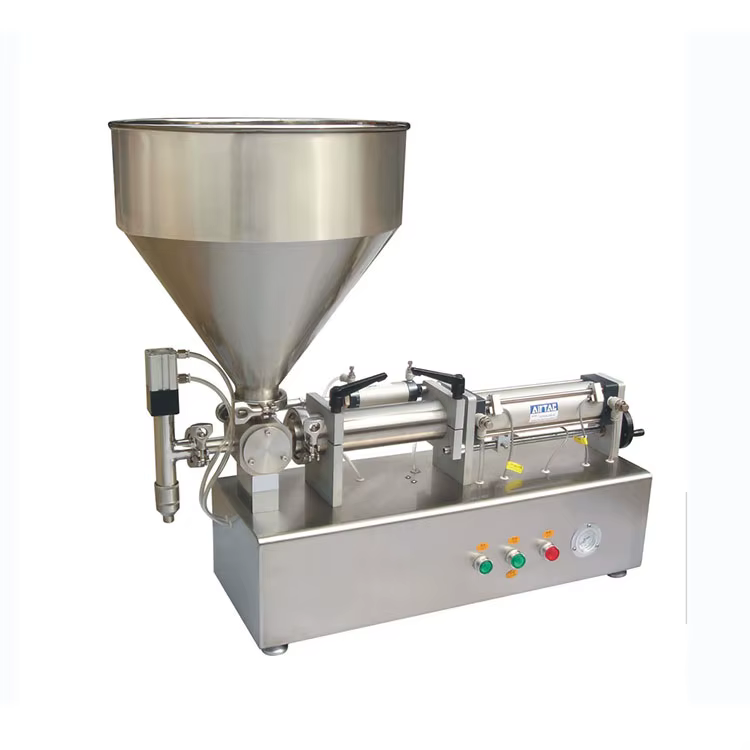PPF-500T HUALIAN Automatic Piston Beverage Honey Shampoo Cosmetic Plastic Paint Bottle Liquid Paste Filling Machine — image 5