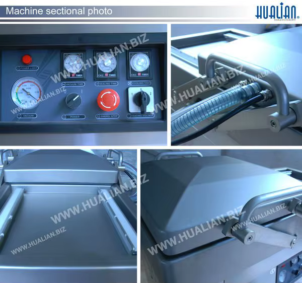 HVC-410S/2A-G Portable Nitrogen Gas Flushing Double Chamber Vacuum Packing Machine — image 2