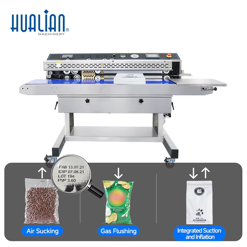 FRP-1120WH Hualian Horizontal Nitrogen Gas Flushing Continuous Band Sealer Machine — image 2
