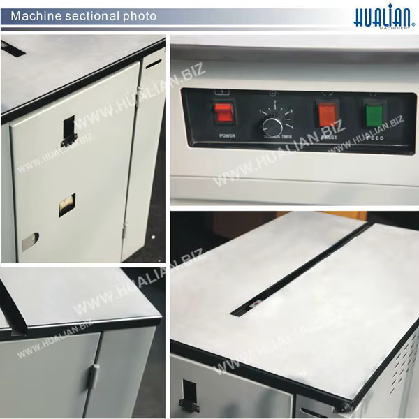 KZB-I Hualian Tape PP Band Polyester Steel Box Carton Semi-Automatic Strapping Machine — image 3