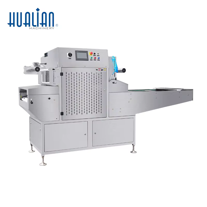 HVT-550A-3 Hualian Automatic Food Tray Vacuum Gas Flushing Packing Machine — image 3