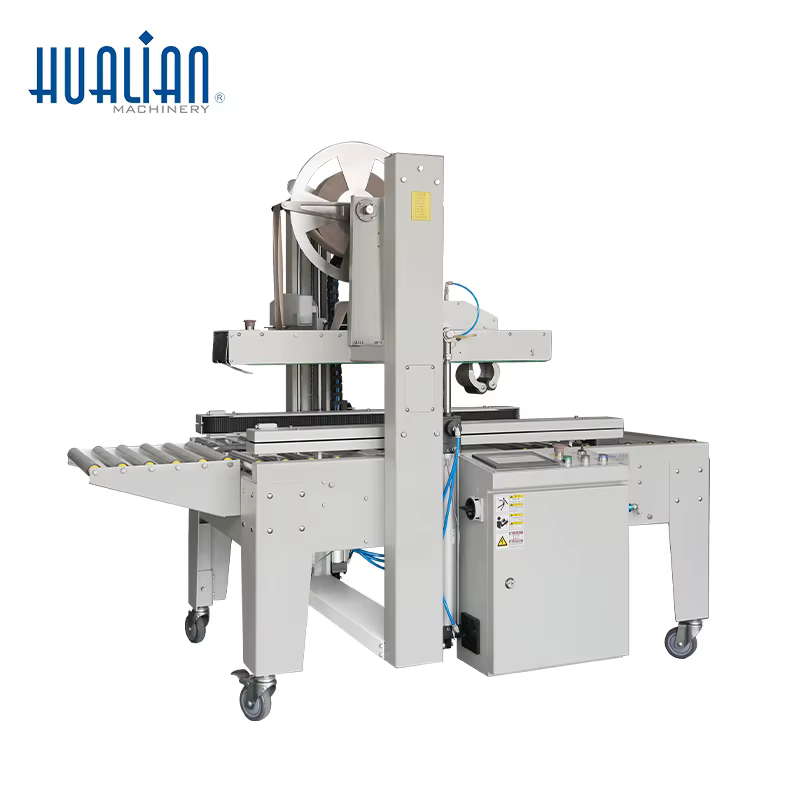 HCS-55AW Hualian Pneumatic Random Eco Friendly Water Activated Kraft Paper Carton Sealing Machine — image 2
