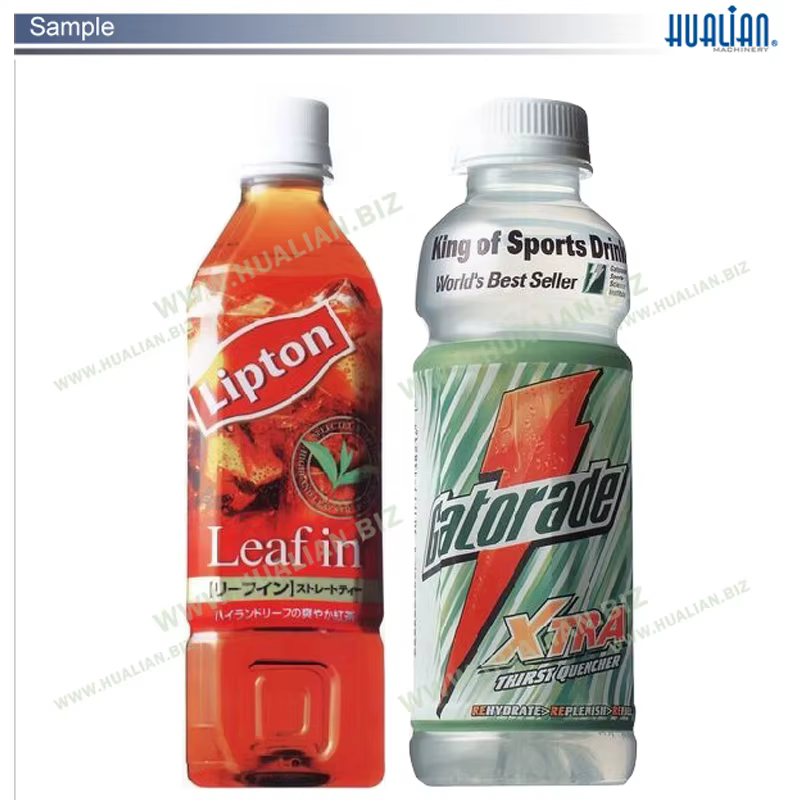 BS-1230 Hualian Conveyor Labeling Capping Cup Bottle Label Tunnel Shrink Wrapping Machine — image 2