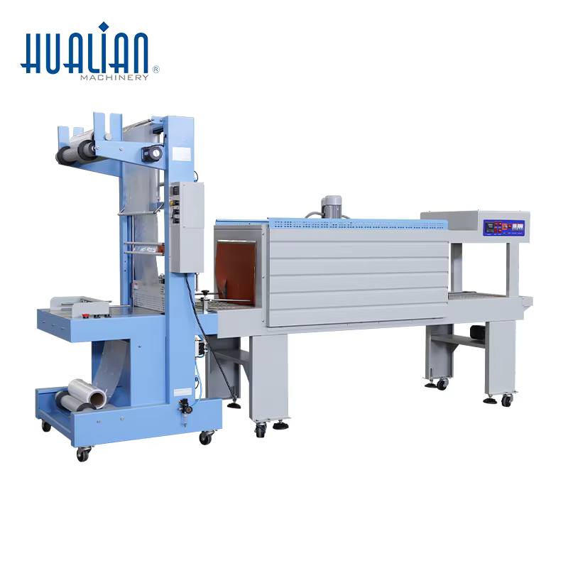 TF-6540SA+BS-5540M Hualian Seal Plastic Film Wrap PVC Shrink Wrapping Machine — image 2