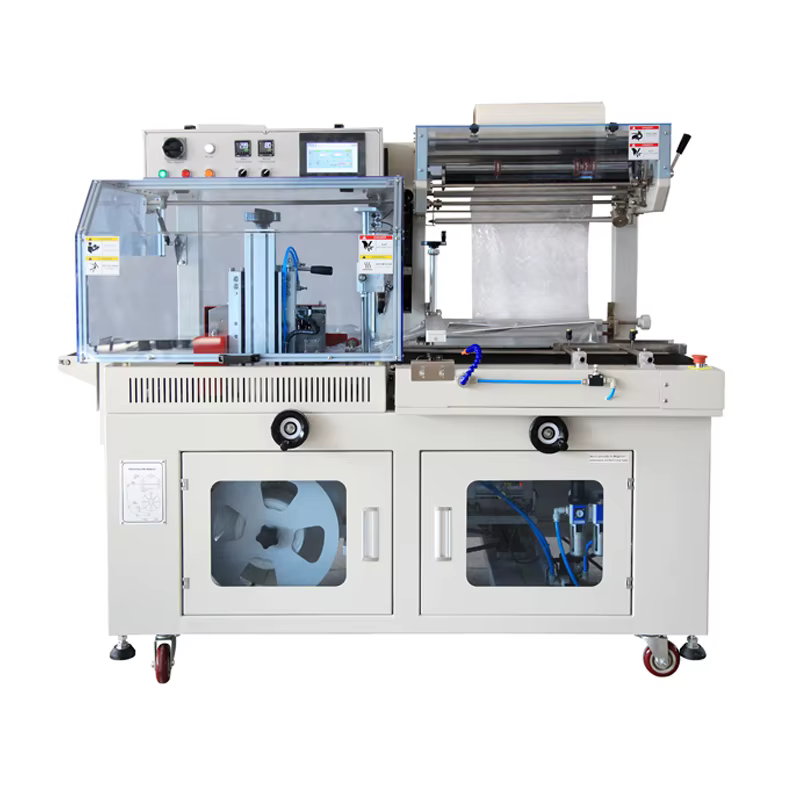 BSF-5545LE+BS-4525 Hualian Tunnel Packaging Wrap PVC Film Heat Sealer Machine — image 2