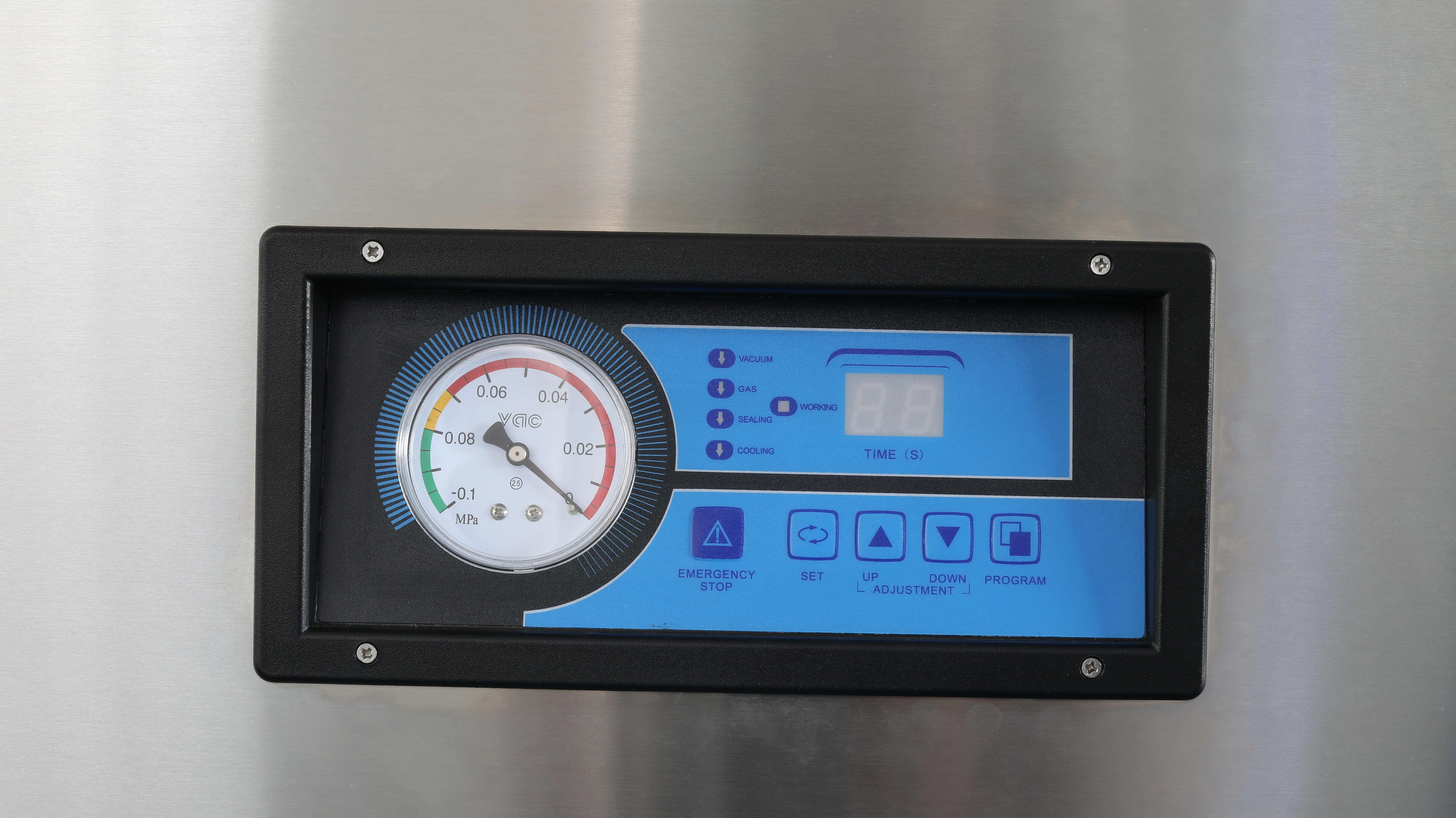 HVC-510T/2A Hualian Food Plastic Bag Skin Two Bars Table Style Vacuum Packing Machine — image 6