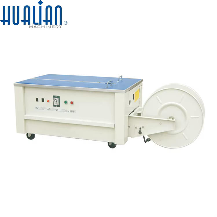 SK-2 HUALIAN PP PET Belt Semi Automatic Carton Box Strapping Packing Machine — image 2