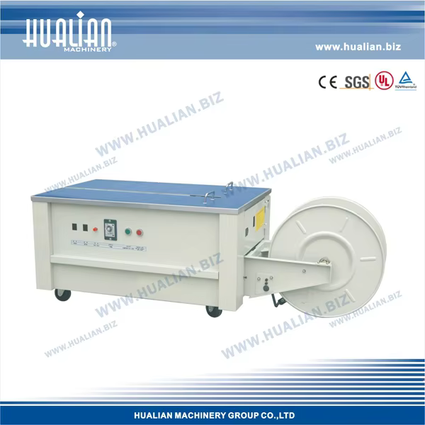 SK-2 HUALIAN PP PET Belt Semi Automatic Carton Box Strapping Packing Machine — image 3