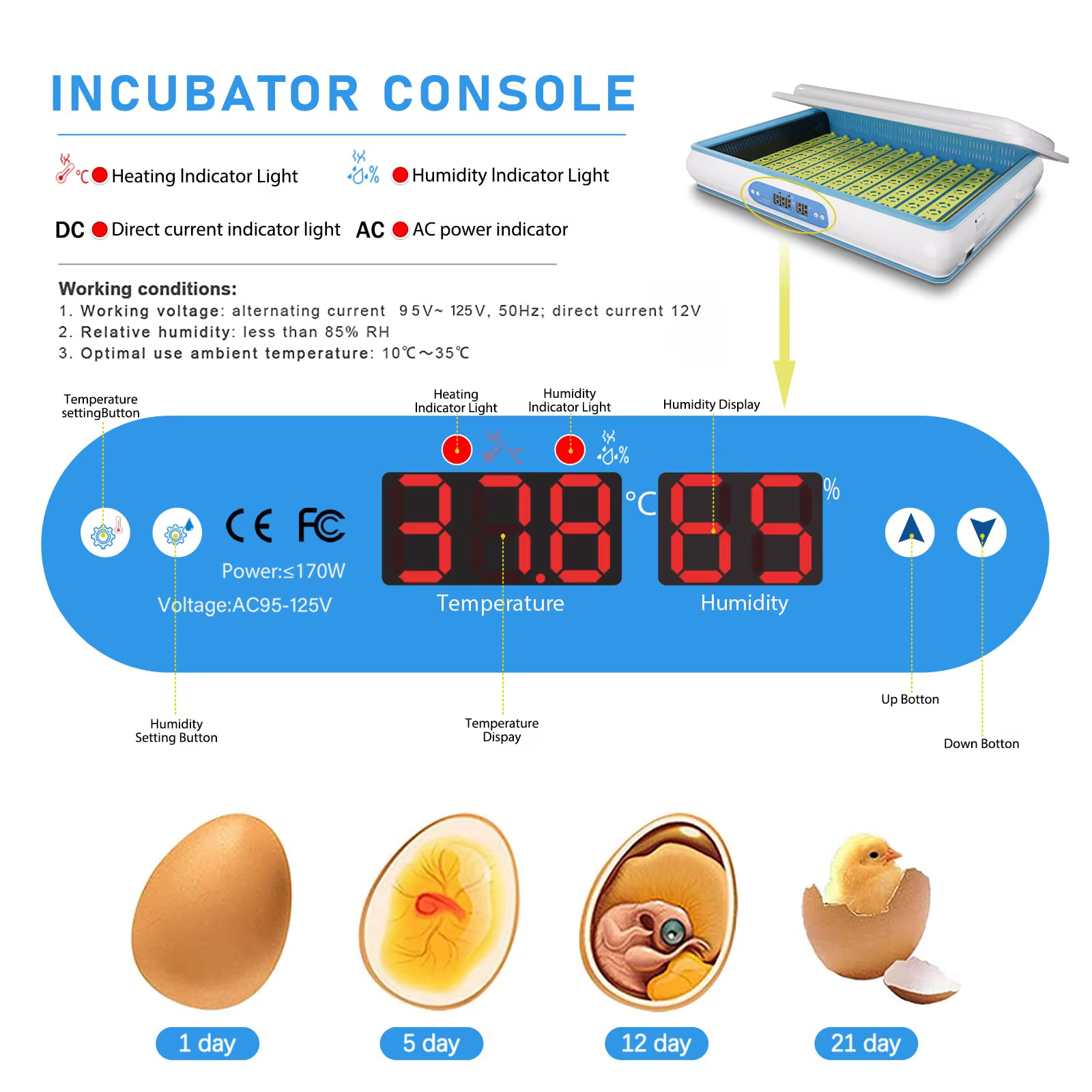HHD 600 Full Automatic Large Commercial Industrial Chicken Egg Incubator — image 2
