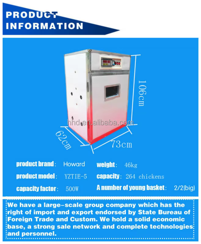 Fully Automatic Egg Hatching Incubator with Temperature Control — image 4