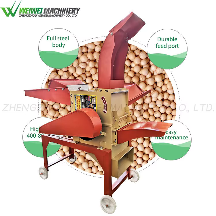 Weiwei Durable Agricultural Machinery 9zp-1.8 Chaff Cutter Animal Feeding Machine — image 7