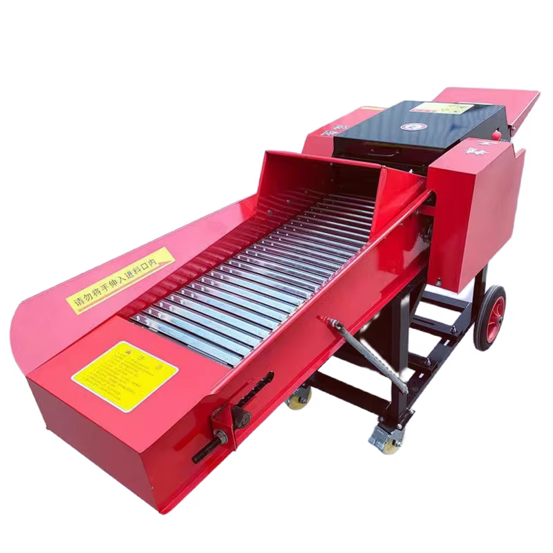 Cattle Farm Animal Feed Forage Chaff Cutter Chopper Grass Tub Grinder Straw Bale Grinding Processors — image 2