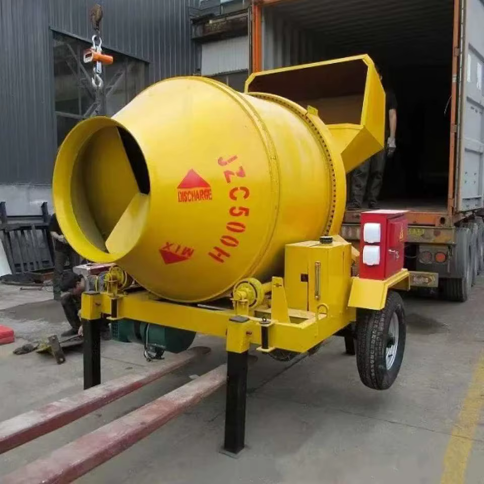 Portable Plastic Drum Concrete Mixer with Automatic Feeding Pump — image 5