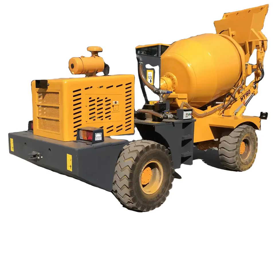Mini Portable 0.6m3 Self Loading Concrete Mixer Truck — image 4