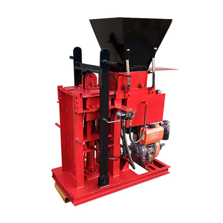Hydraulic Press Makiga Eco Brava 2-25 Clay Stabilized Soil Earth Interlocking Block Brick Making Machine — image 3