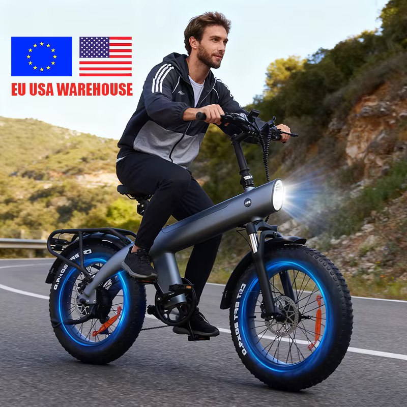 Retro Vintage 48V Adult Fat Tire Electric Mountain Bike — image 2