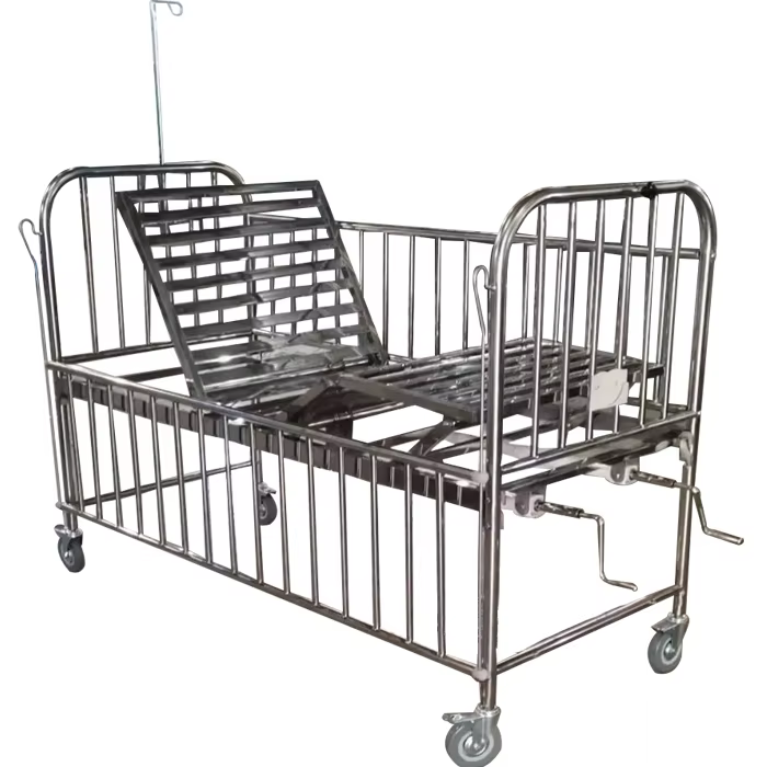 BDB10 Two Crank Function Medical Crib Bed — image 6