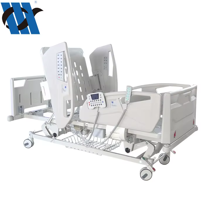 YC-E5618K(III) New Design Adjustable ICU 5 Functions Electric Hospital Bed — image 2
