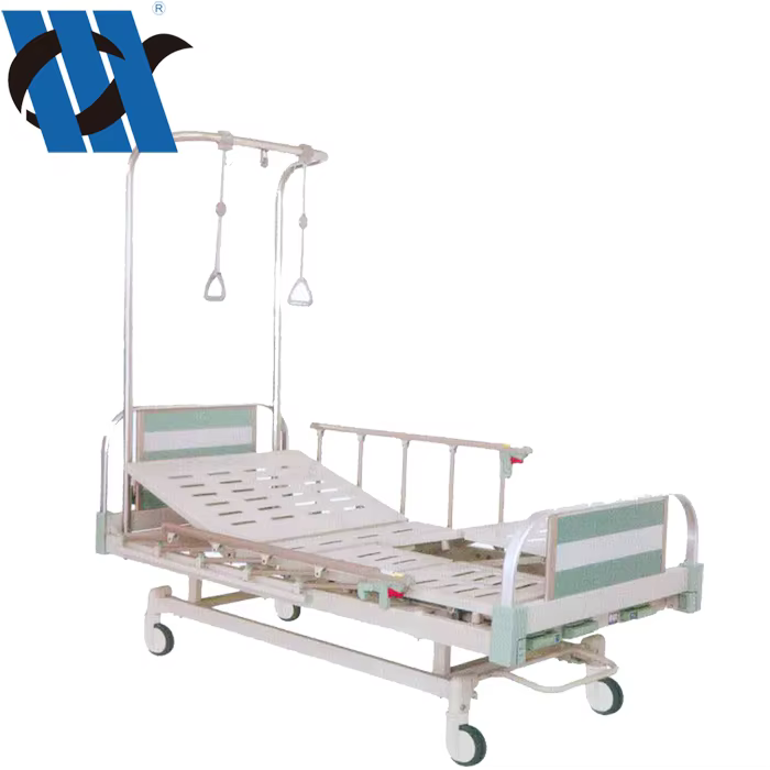 YC-T3116K Hospital Orthopedic Traction Stretcher Manual Three-Crank Adjustable Bed — image 2