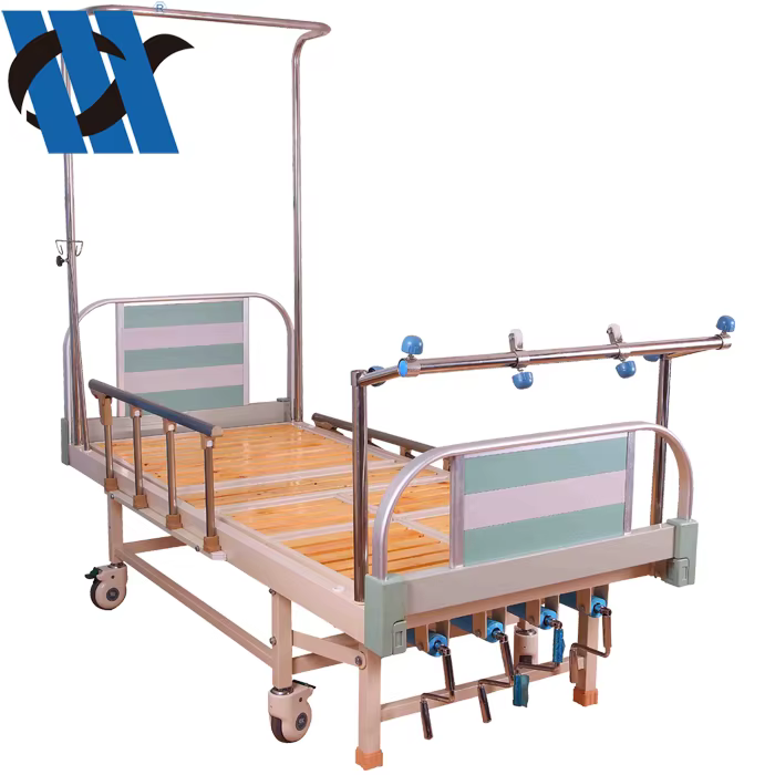 YC-T3116K Hospital Orthopedic Traction Stretcher Manual Three-Crank Adjustable Bed — image 4