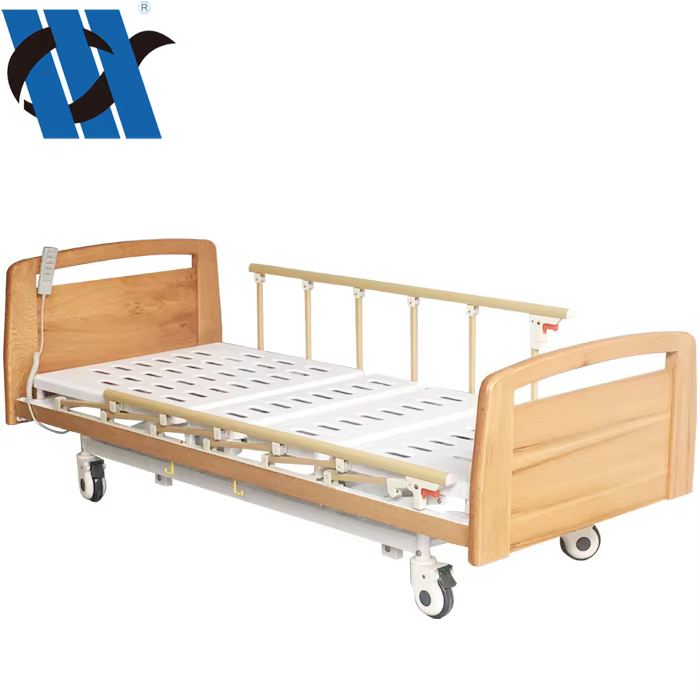 YC-E3011L Economic Three Function Wooden Electric Nursing Care Medical Bed — image 6