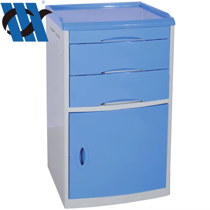 BDCB02 Medical Storage Bedside Drawer Cabinet with Castors — image 3