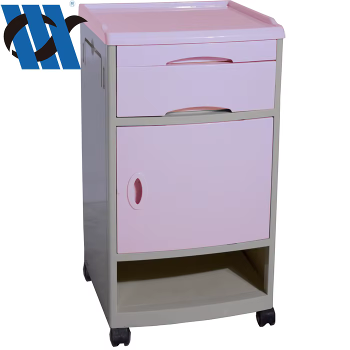 BDCB06 ABS Plastic Medical Bedside Cabinet with Shoe Shelf — image 2