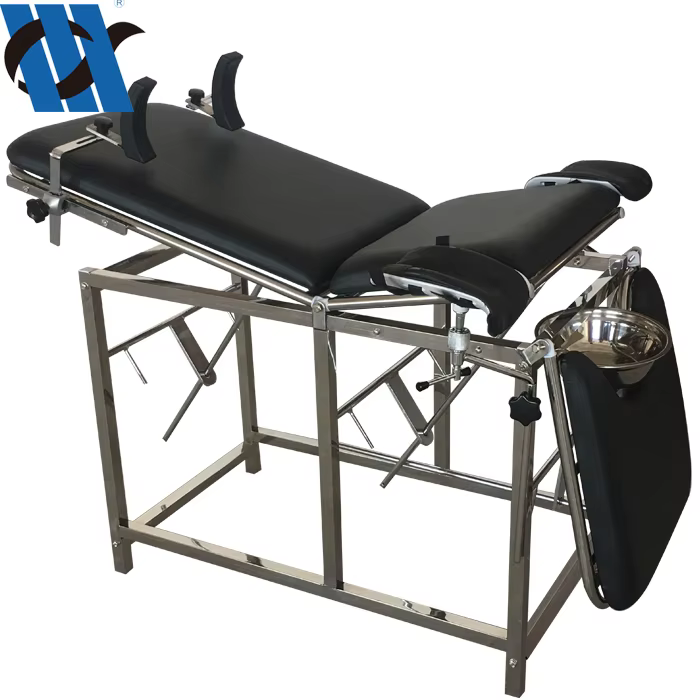 YC-C105 Stainless Steel Medical Delivery Table Hospital Birthing Bed Gynecological Medical Exam Table — image 3