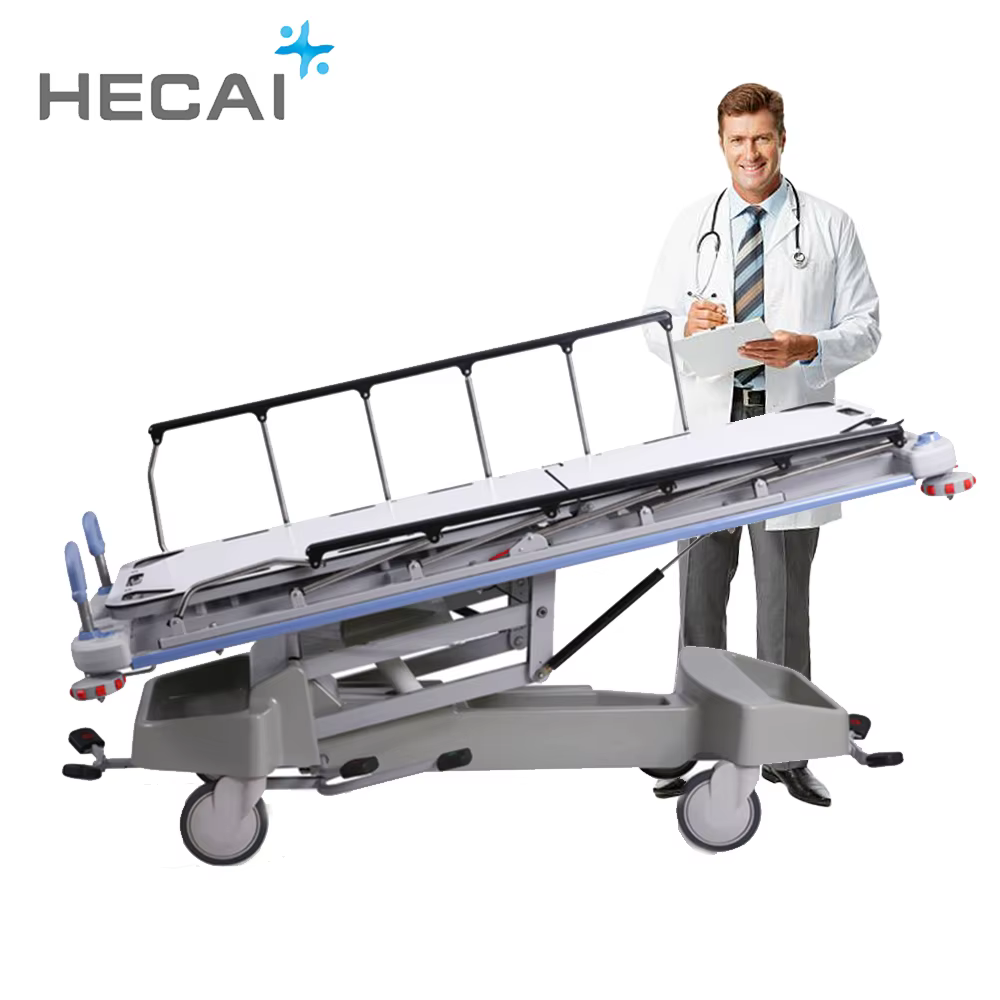 Luxury Hydraulic Hospital Patient Transfer Stretcher Cart — image 3