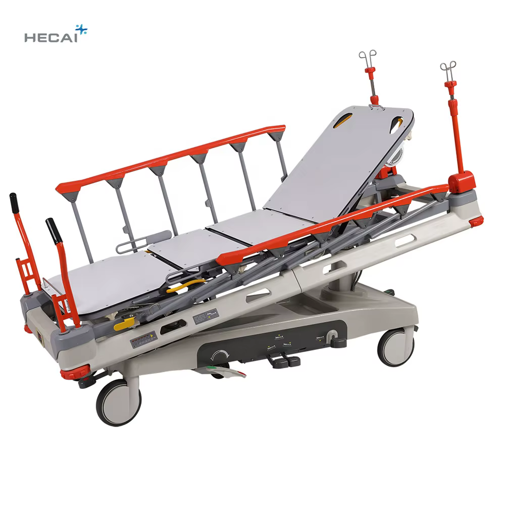 X-ray Translucent Electric Hydraulic Transport Stretcher Bed — image 4