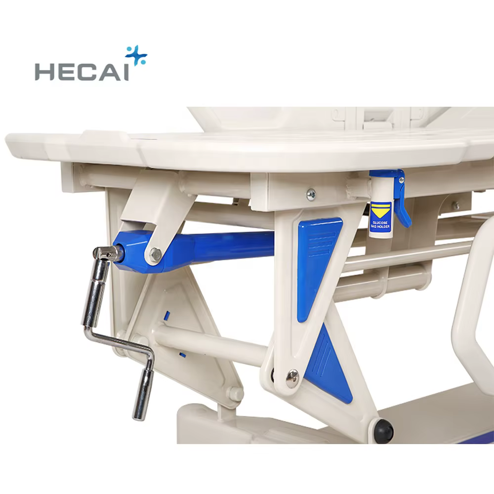 High Quality Manual Hospital Medical ABS Emergency Transport Stretcher Bed — image 3