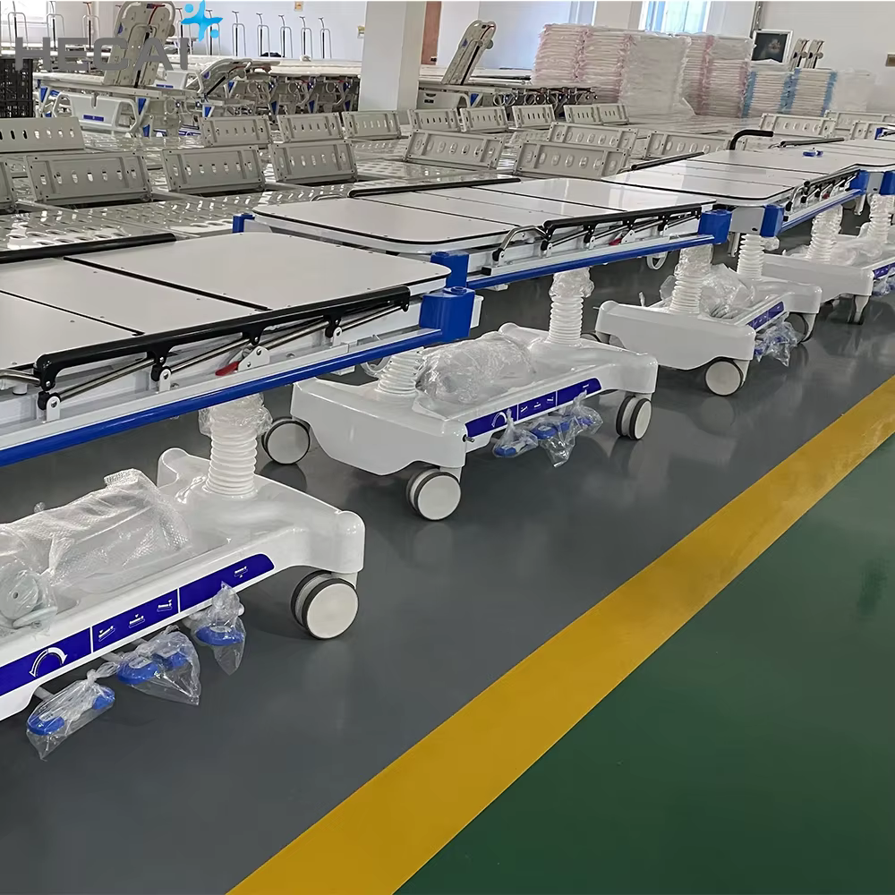 Multifunctional Hospital Delivery Bed Transfer Patient Hydraulic Transfer Bed Emergency Trolley — image 6
