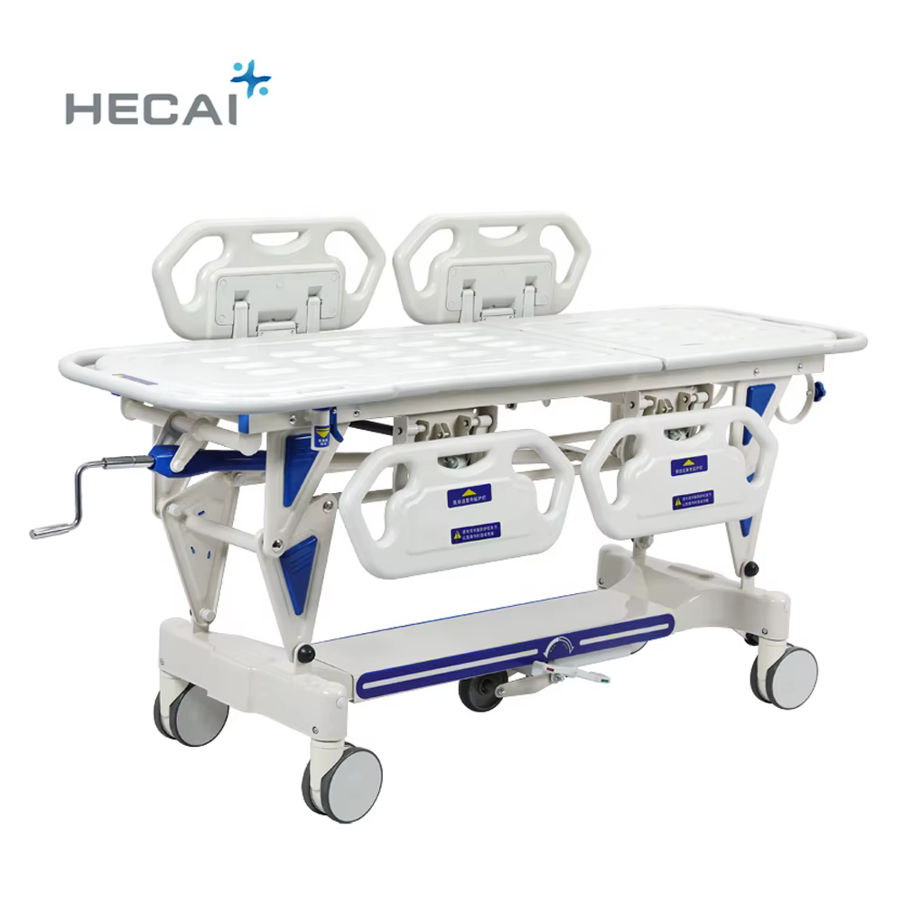 Adjustable Hospital Emergency Stretcher with Mattress — image 5