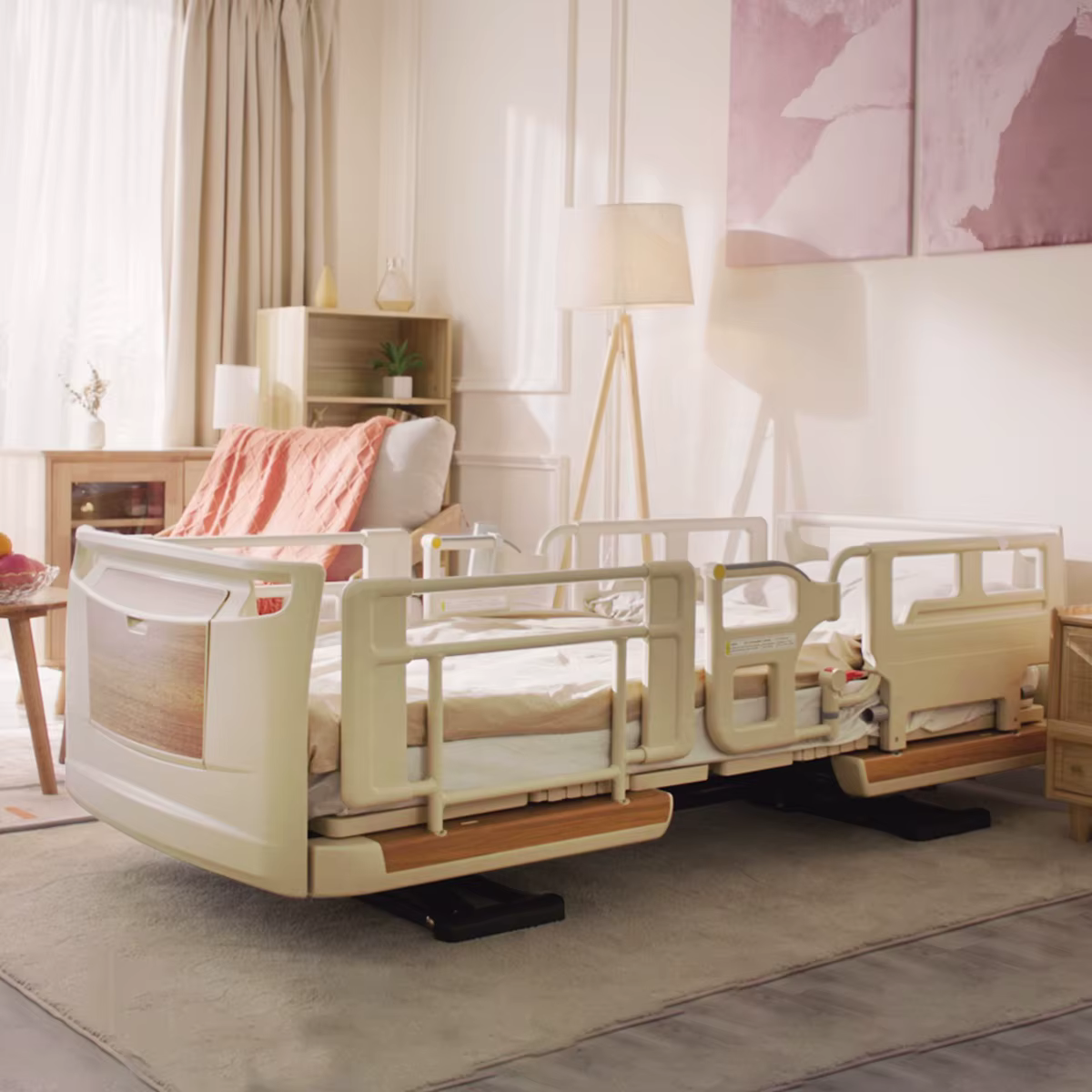 Manual Multi-function Hospital Nursing Bed for Disabled Patient — image 4