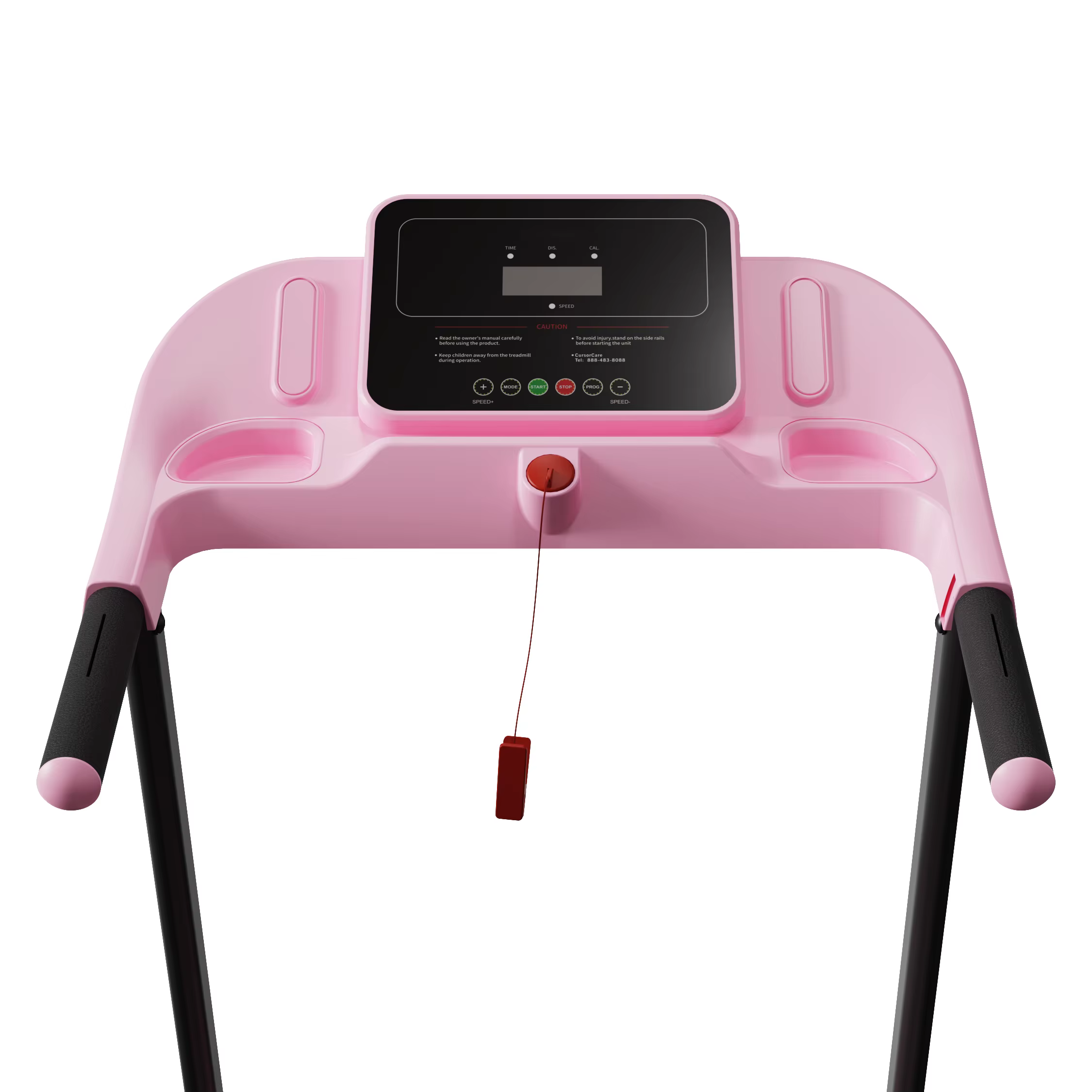 Pink Electric Incline Running Machine Treadmill — image 2