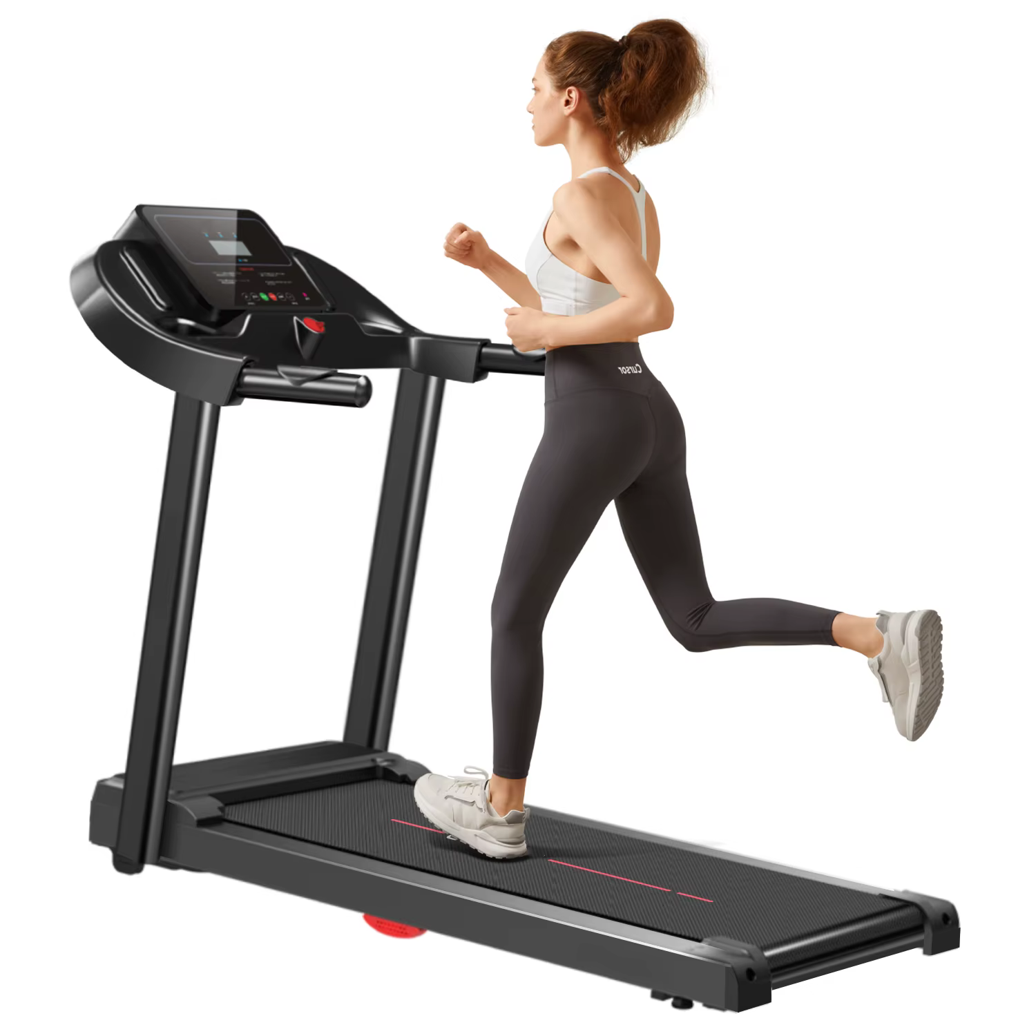 Pink Electric Incline Running Machine Treadmill — image 5
