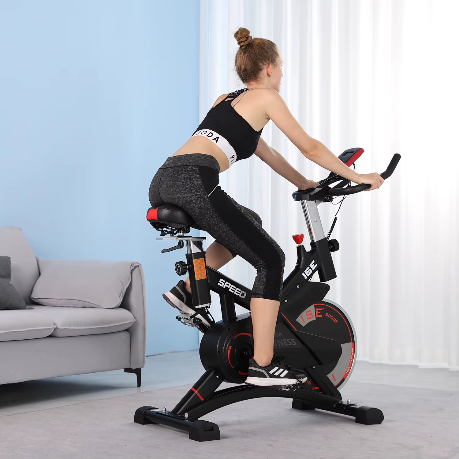 Top Sale Indoor Fitness Exercise Folding Spinning Bike — image 6