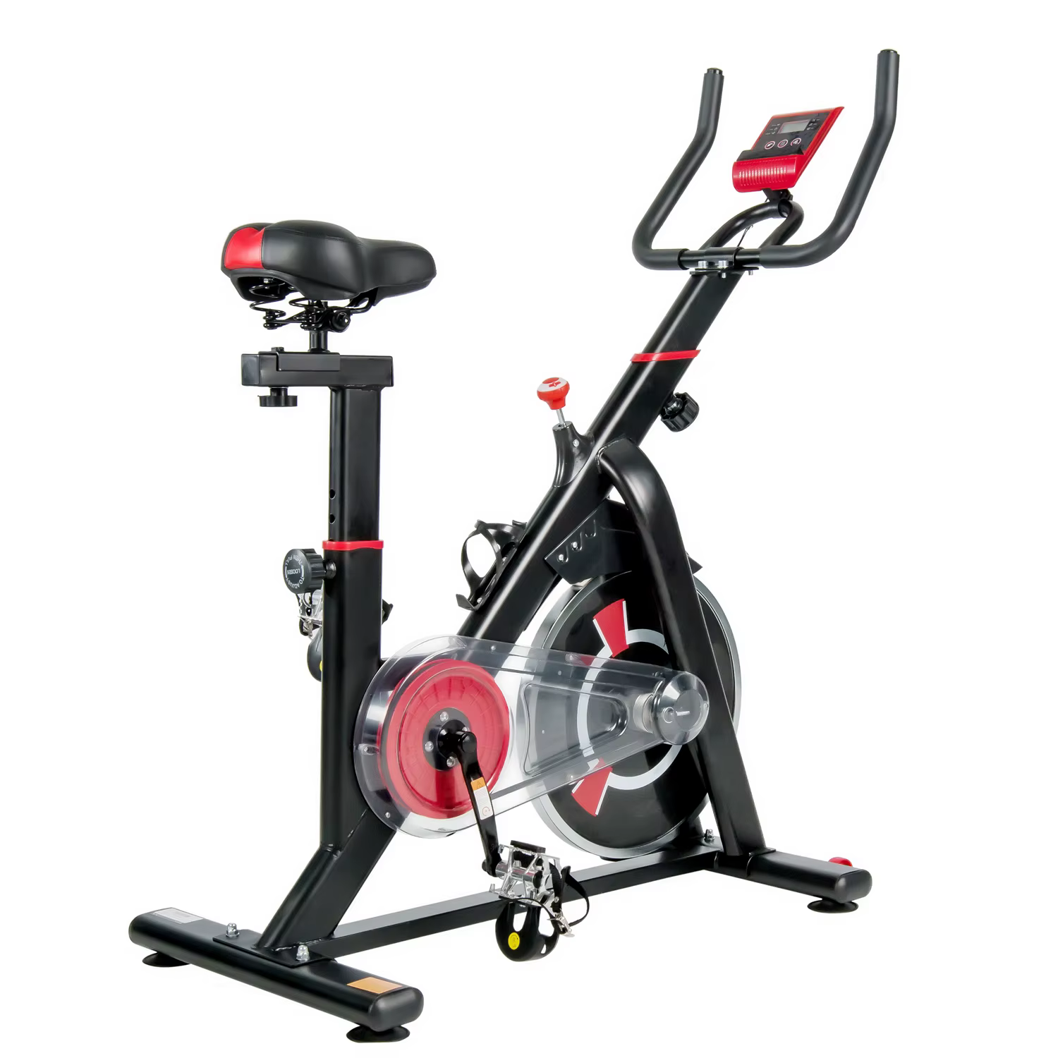 Indoor Small Exercise Cycling Machine with Transparent Chain Cover — image 3