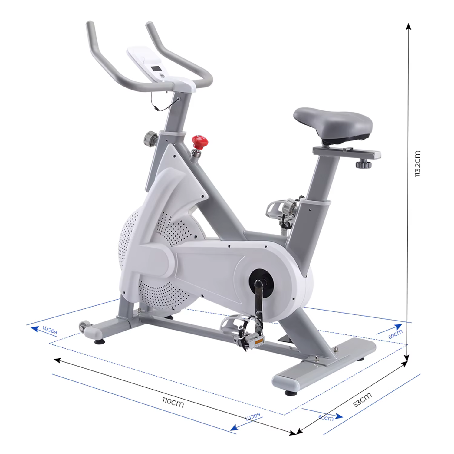 Home Gym Indoor Cycling Exercise Bike Steel with Magnetic Brake System — image 6