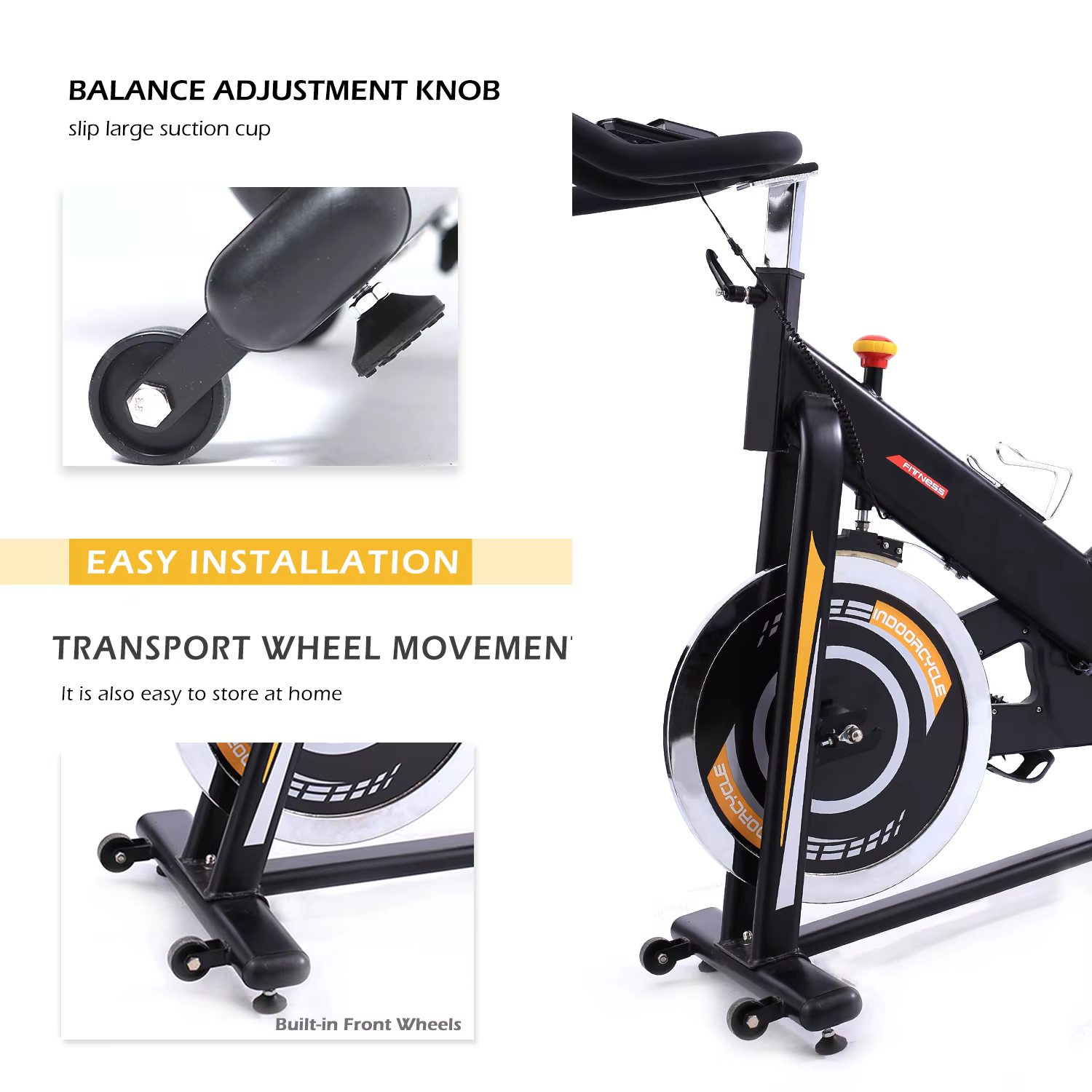 Wholesale Factory Magnetic Brake Spinning Bike — image 4