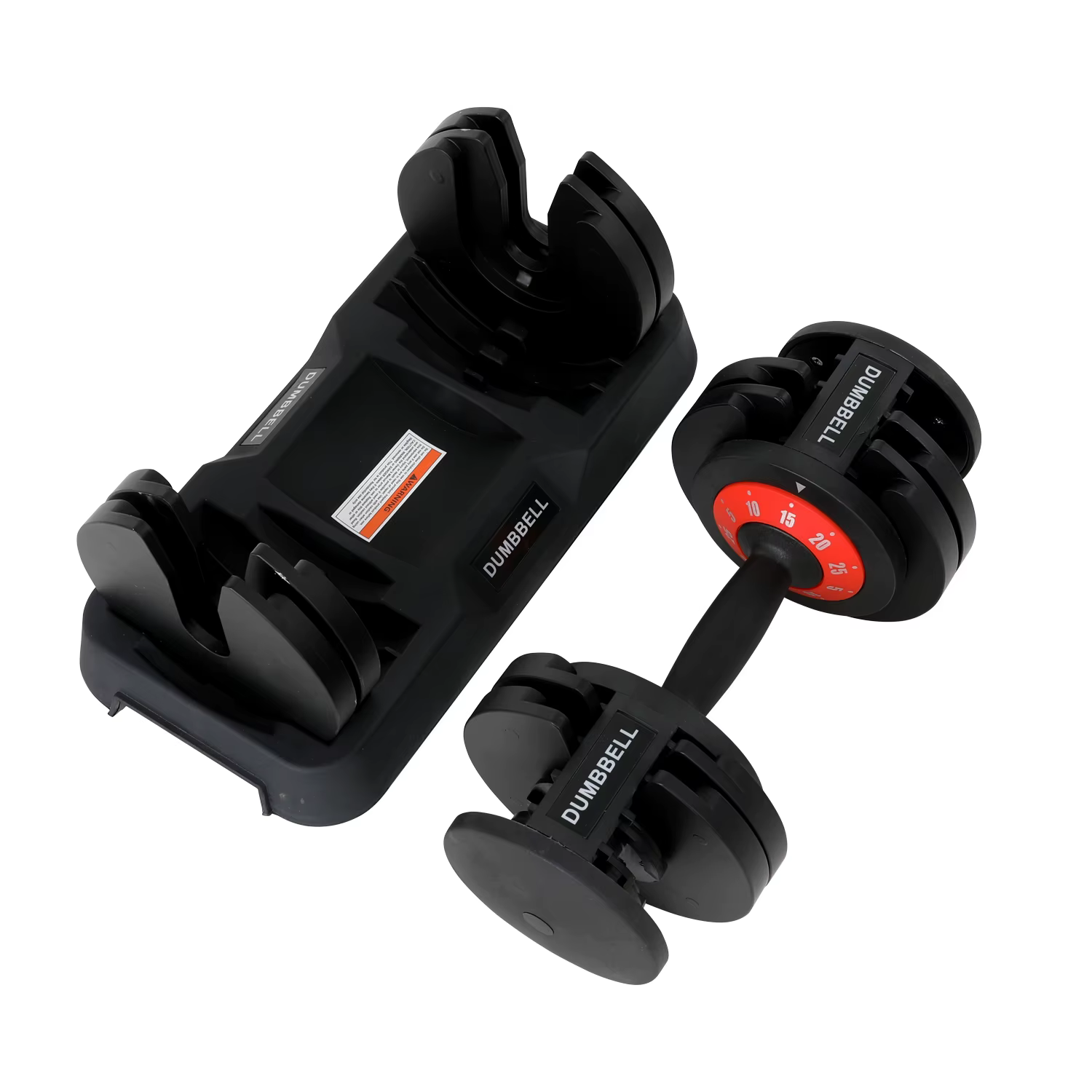 5-in-1 Adjustable 12.5/25lb Dumbbell Set — image 2