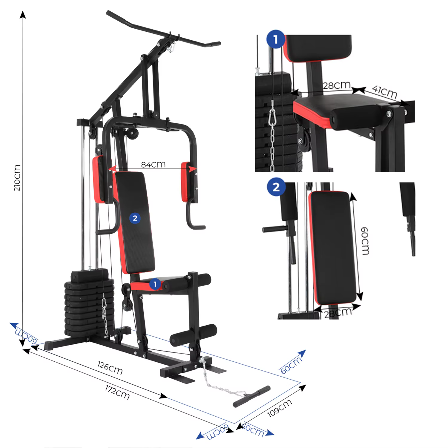High Quality Sport Equipment One Station Multi Function Home Gym ES-403 — image 6